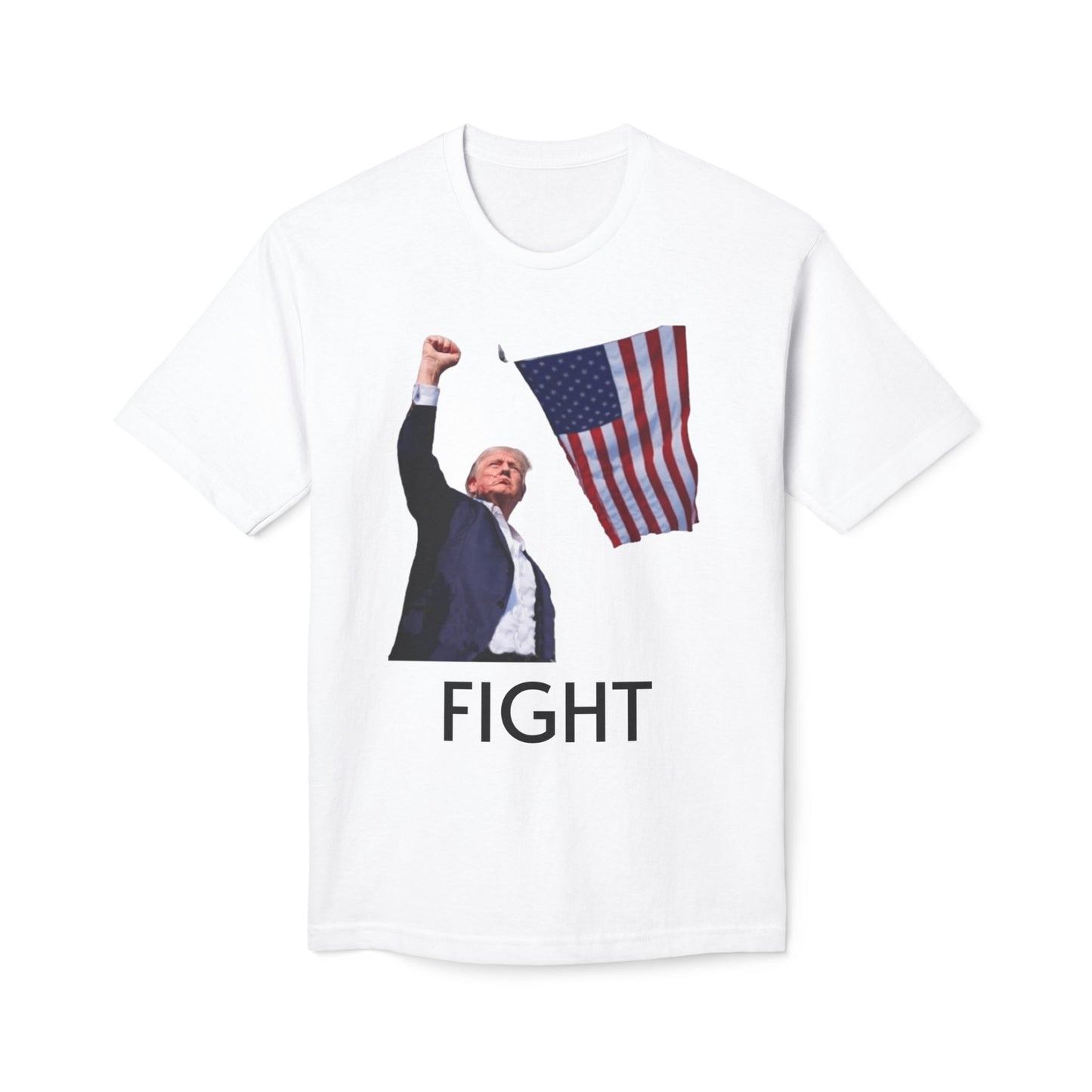 TRUMP Election Fan Unisex Midweight T-shirt "FIGHT"